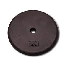 Load image into Gallery viewer, Cast Iron Standard Plates 1.25lb., 2.5lb., 5lb., 7.5lb., 10lb., 12.5lb., 20lb., 25lb. and 50lb. - The Home Fitness Corp
