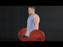 Load and play video in Gallery viewer, Body-Solid Olympic Shrug Bar Weight Lifting Core Training
