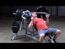 Load and play video in Gallery viewer, Pro ClubLine Leverage Incline Press by Body-Solid Chest Press Trainer
