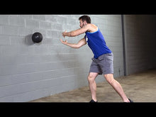 Load and play video in Gallery viewer, Body-Solid Tools Tire Tread Slam Balls available in 10lb., 15lb. 20lb.
