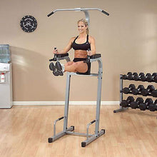 Load image into Gallery viewer, Powerline Vertical Knee Raise with Pull Up Abdominal Back Trainer - The Home Fitness Corp
