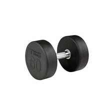 Load image into Gallery viewer, Premium Round Rubber Dumbbells 5 to 100 Pounds individual Weights - The Home Fitness Corp
