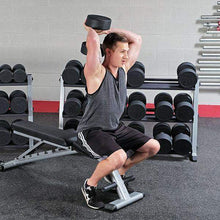 Load image into Gallery viewer, Premium Round Rubber Dumbbells 5 to 100 Pounds individual Weights - The Home Fitness Corp
