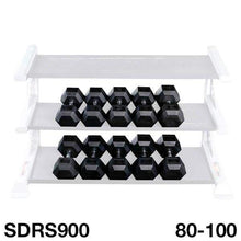Load image into Gallery viewer, Rubber Coated Hex Dumbbell Sets Weight Set 5lbs to 120lbs - The Home Fitness Corp
