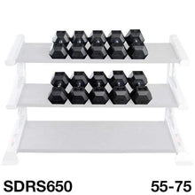 Load image into Gallery viewer, Rubber Coated Hex Dumbbell Sets Weight Set 5lbs to 120lbs - The Home Fitness Corp
