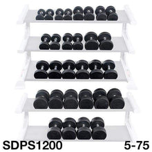 Load image into Gallery viewer, Rubber Round Dumbbell Sets 5 to 100 Pounds Weight Sets - The Home Fitness Corp
